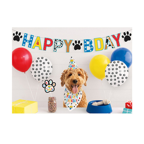 Dog Birthday Party Kit - 9 Piece