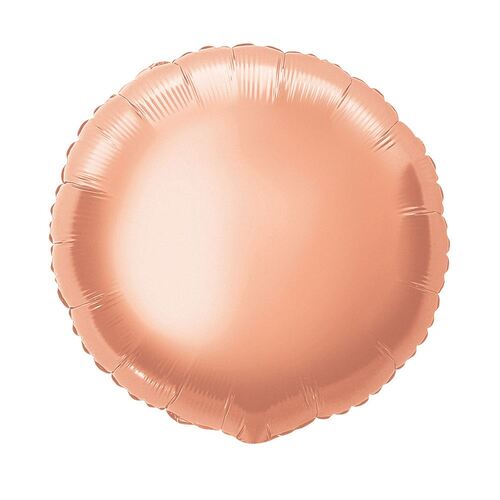 45m Rose Gold Round Foil Balloon Packaged