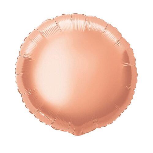 45m Rose Gold Round Foil Balloon Packaged