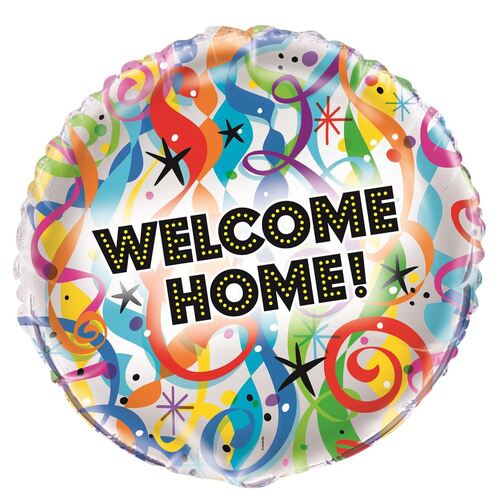 Bright Welcome Home 45cm (18) Foil Balloon Packaged