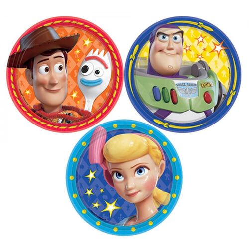 Toy Story 4 17.7cm 8 Pack Round Paper Plates