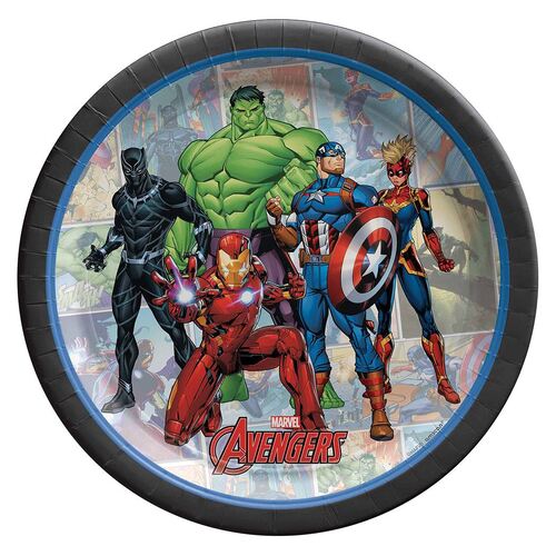 Marvel Avengers Powers Unite Paper Plates 17cm 8 Pack
