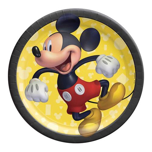 Mickey Mouse Forever Paper Plates 17cm 8 Pack