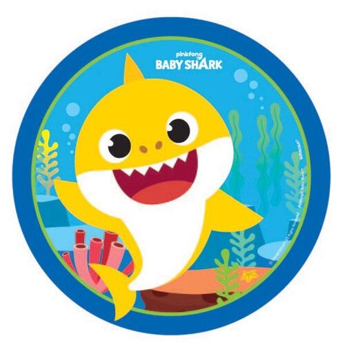 Baby Shark Paper Lunch Plates 17cm 8 Pack