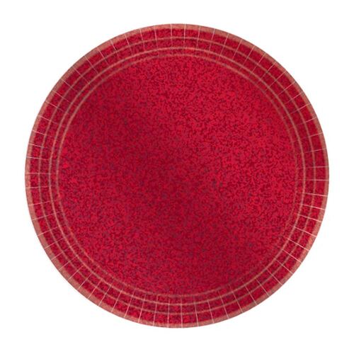 Prismatic Apple Red Round Plates 17cm 8 Pack