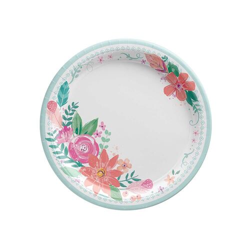 Free Spirit Happy Birthday Paper Plates 17cm 8 Pack