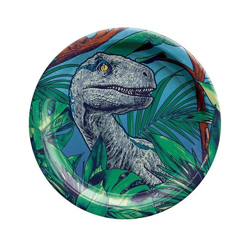 Jurassic Into The Wild Paper Plates 17cm 8 Pack