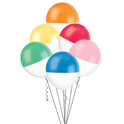 30.48cm Balloons - Two Tone 6 Pack