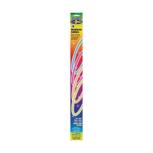 Party Glow Necklaces  Assorted 4 Pack