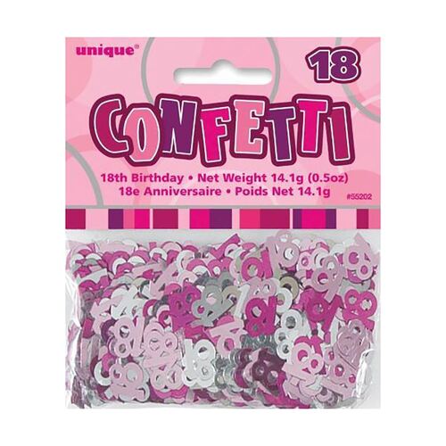 Glitz Pink 18 Confetti 14Grams (0.5Oz)