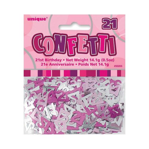 Glitz Pink 21 Confetti 14Grams (0.5Oz)