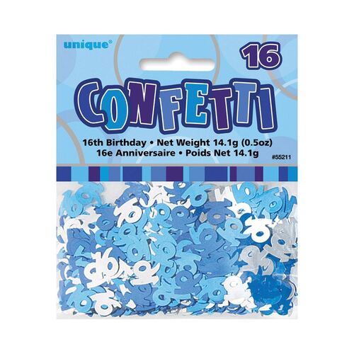 Glitz Blue 16 Confetti 14Grams (0.5Oz)