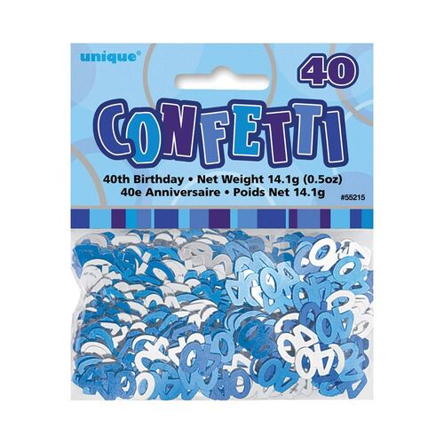Glitz Blue 40 Confetti 14Grams (0.5Oz)