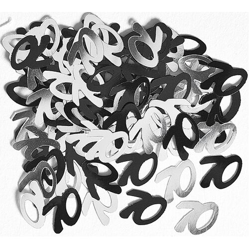 Glitz Black And Silver 70 Confetti 14Grams (0.5Oz)