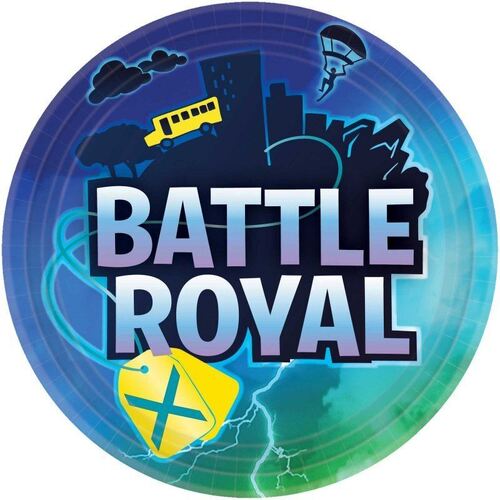 Battle Royal 23cm 8 Pack Paper Dinner Plates
