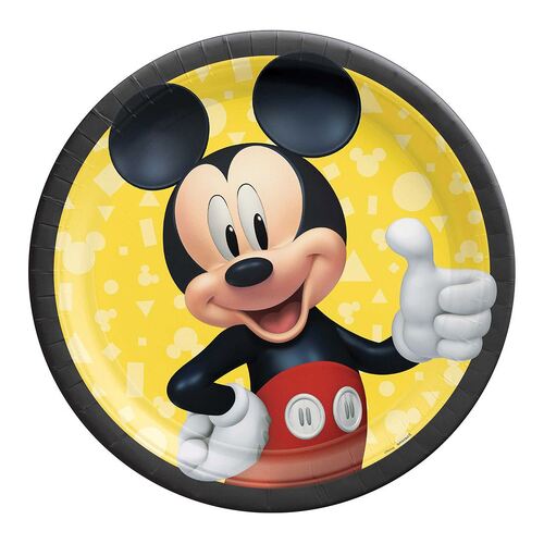 Mickey Mouse Forever Paper Plates 23cm 8 Pack