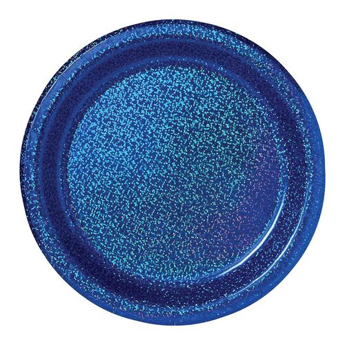 Prismatic Bright Royal Blue Round Paper Plates 23cm 8 Pack