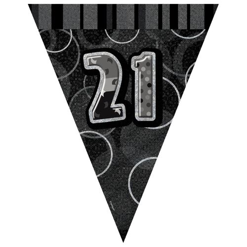 Glitz Black Flag Banner - 21