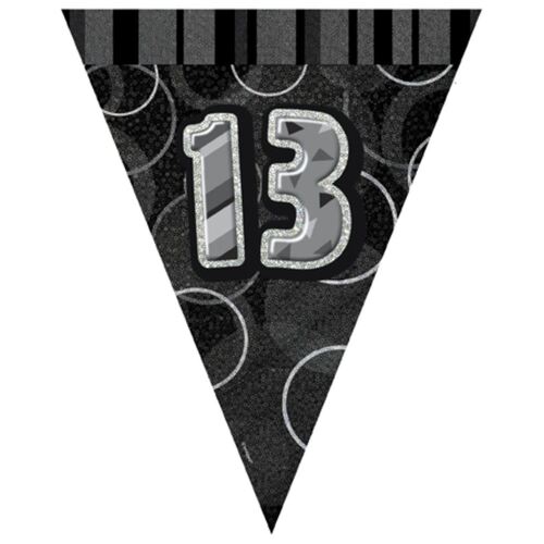 Glitz Black Flag Banner - 13