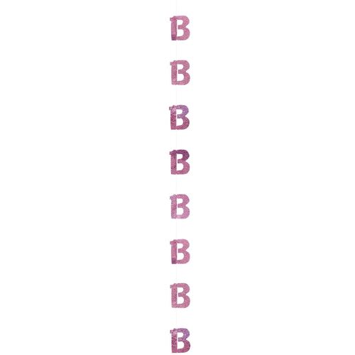 Glitz Pink 6 Hanging Decorations 1.5M (5') - 13