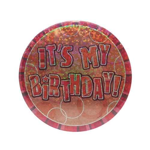 Glitz Rose Gold Jumbo Happy Birthday Badge - It'S My Birthday