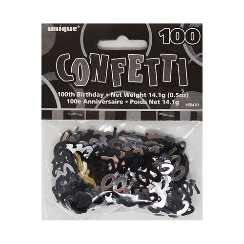 Glitz Black 100 Confetti 14Grams (0.5Oz)