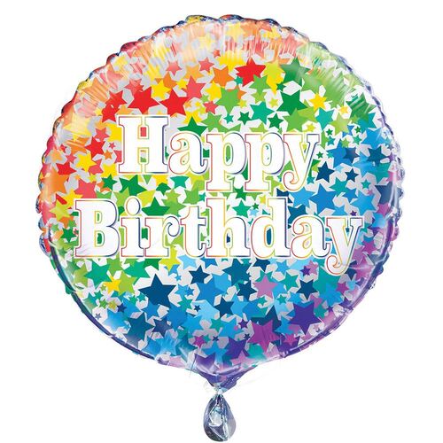 45cm Happy Birthday Foil Balloon 