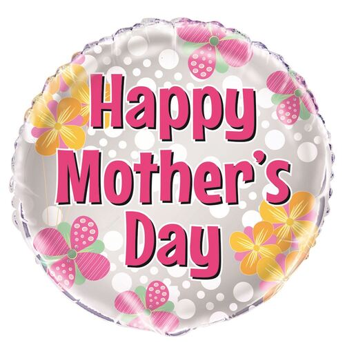 45cm Mother's Day Foil Balloon Packaged