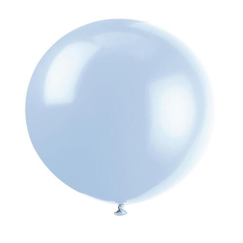 91cm Cold Blue Latex Balloons 6 Pack