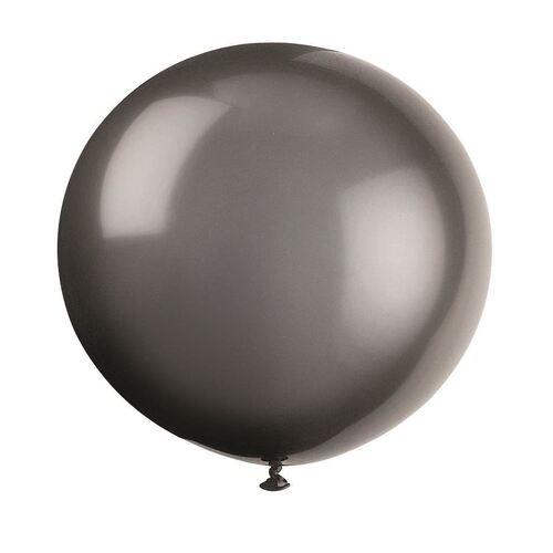 91cm Phantom Black Latex Balloons 6 Pack