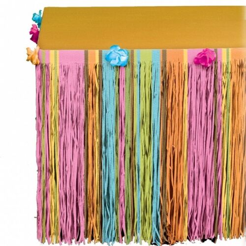 Table Skirt Totally Tiki Multi Coloured & Flowers