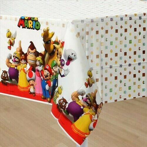 Super Mario Brothers Table Cover Plastic