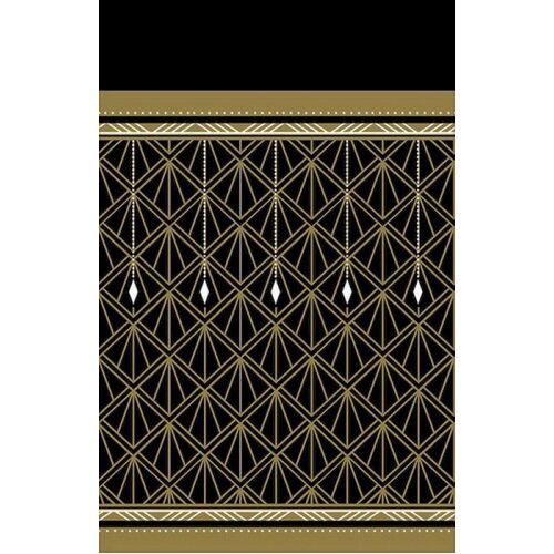 Glitz & Glam Tablecover Black & Gold