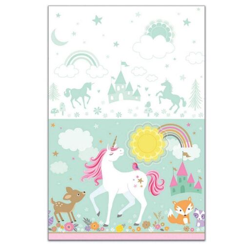 Magical Unicorn Tablecover Plastic
