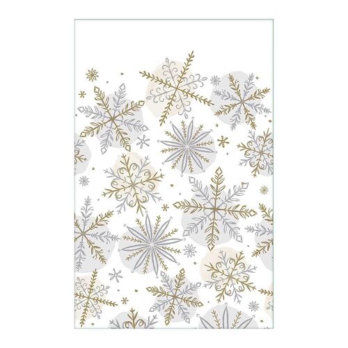 Shining Snowflakes Paper Tablecover