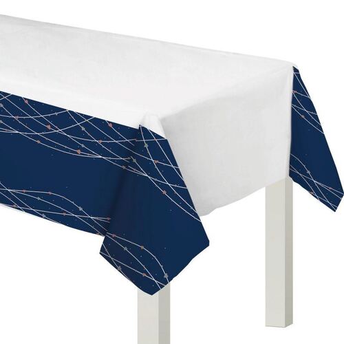Navy Bride Plastic Tablecover