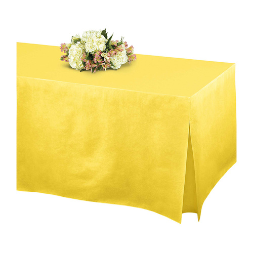 Tablefitters Flannel-Backed Tablecover Yellow Sunshine