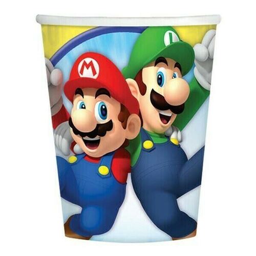 Super Mario Brothers 266ml Cups 8 Pack