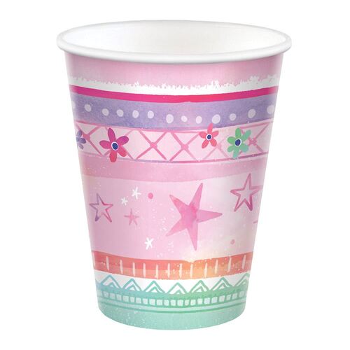 Girl-Chella Birthday Paper Cups 266ml 8 Pack