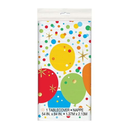 Glitzy Gold Birthday Printed Tablecover