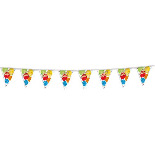 Glitzy Gold Birthday Flag Banner