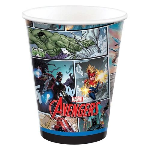 Marvel Avengers Powers Unite Paper Cups 266ml 8 Pack