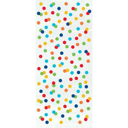 Rainbow Dots Cello Bags 20 Pack