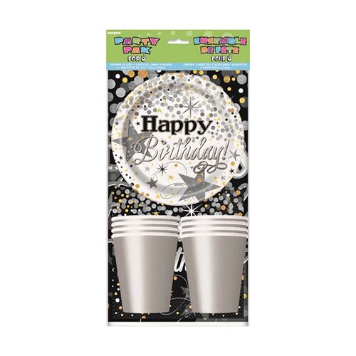 Glitter Birthday Party 8 Pack