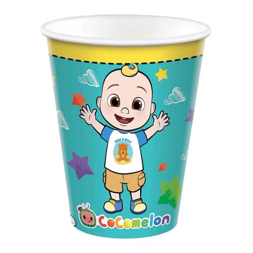 Cocomelon Paper Cups 266ml 8 Pack