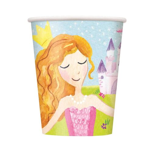 Magical Princess Paper Cups 8 Pack 270ml