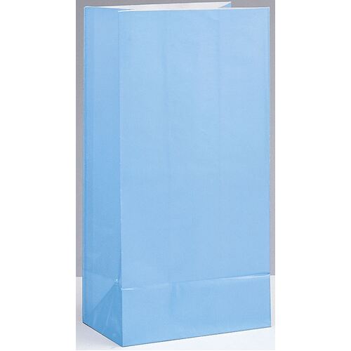 Paper Bags Powder Blue 12 Pack