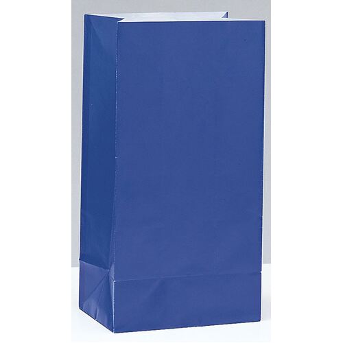 Paper Bags Royal Blue 12 Pack
