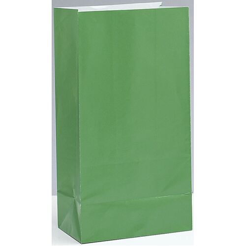 Paper Bags Green 12 Pack