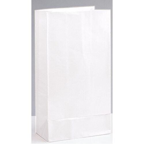 Paper Bags White 12 Pack